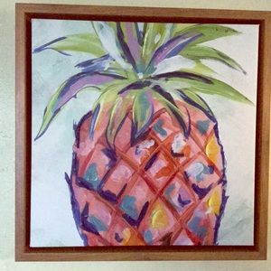 Pineapple Painting. Thick paint. Colorful n' chic.